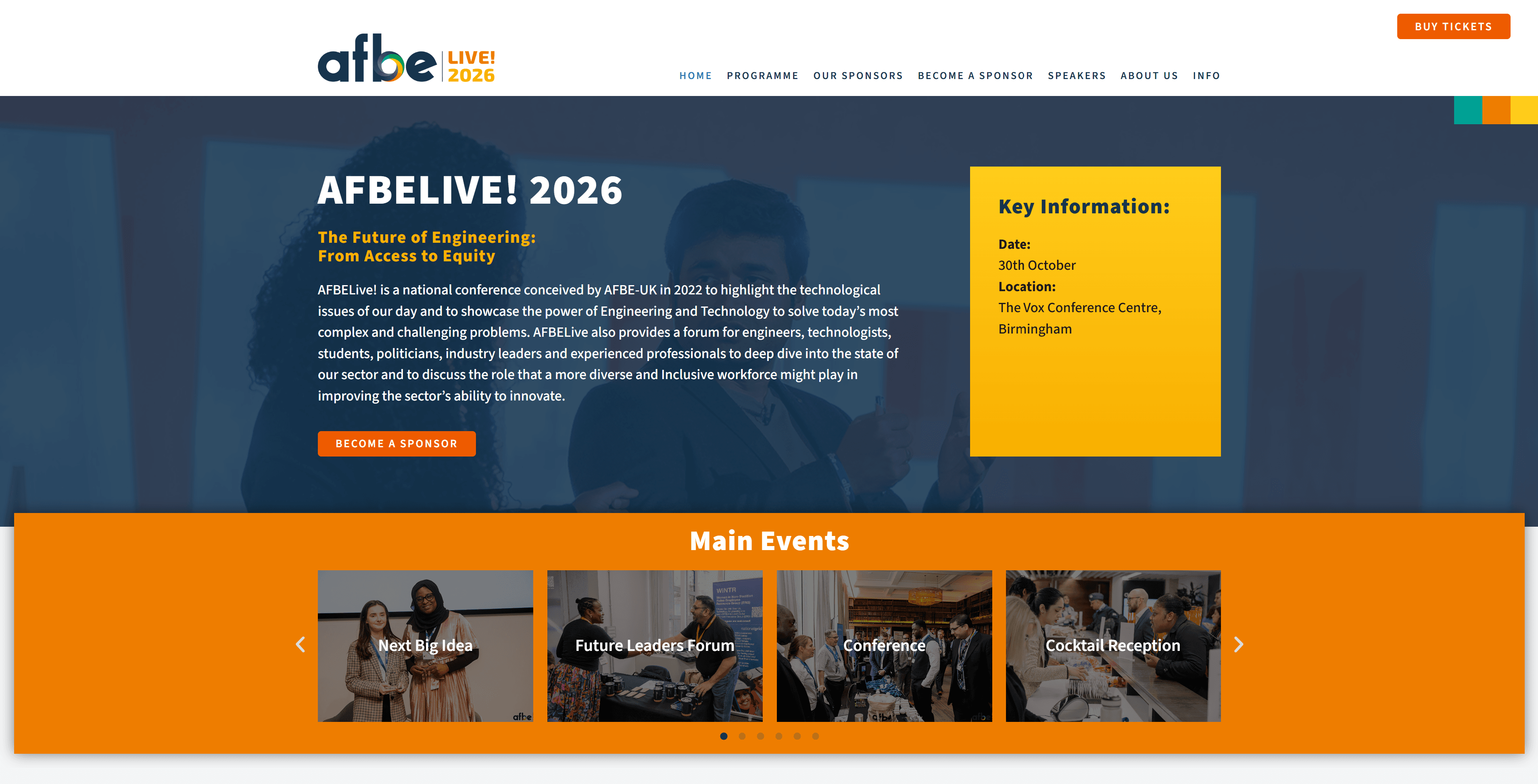 Projectbeeld van AFBE LIVE 2026